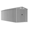 vidaXL Abrigo de jardim cinza claro 191x555x198 cm a&ccedil;o galvanizado