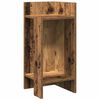 vidaXL Mesa lateral com prateleira 110x50x103 cm madeira velha