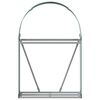 vidaXL Suporte de lenha 80x45x120 cm a&ccedil;o galvanizado verde