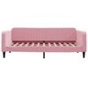 vidaXL Sof&aacute;-cama com gavet&atilde;o 100x200 cm veludo rosa