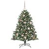 vidaXL &Aacute;rvore de Natal Artificial Verde 120 cm PVC, Pl&aacute;stico e A&ccedil;o