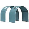 vidaXL T&uacute;nel de Cama 2 pcs Azul Claro 211 x 52,5 x 2 cm Poli&eacute;ster