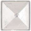 vidaXL Tampas piramidais postes vedação 6pcs metal galvanizado 71x71mm
