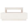 vidaXL Mesa de centro 80x55x40,5 cm madeira de pinho maciça branco