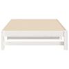 vidaXL Sofá-cama de puxar 2x(80x200) cm pinho maciço branco
