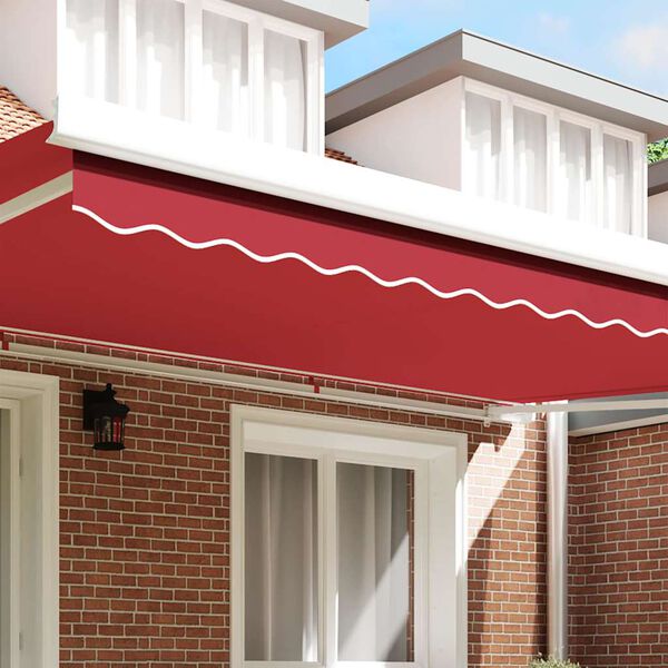 vidaXL Val&ecirc;ncia de Toldos Vermelho 580 x 20 cm lona