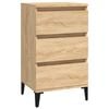 vidaXL Mesa de cabeceira 40x35x70 cm derivados madeira carvalho sonoma