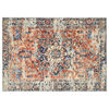 vidaXL Tapete ORIZ Laranja 120 x 170 cm 100% Poli&eacute;ster