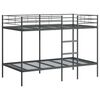 vidaXL Beliche sem colch&atilde;o 100x200 cm a&ccedil;o preto