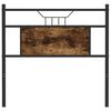 vidaXL Cabeceira de cama 75cm derivados de madeira/aço carvalho fumado