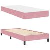 vidaXL Cama Box com colch&atilde;o Rosa 100 x 220 cm tecido