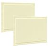 vidaXL Almofadas de Assento 2 pcs Creme 47 x 36 x 2 cm Poli&eacute;ster