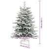 vidaXL &Aacute;rvore de Natal Articulada Artificial Branco 150 cm PE e PVC