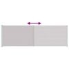 vidaXL Toldo lateral retr&aacute;til para p&aacute;tio 200x600 cm cinzento