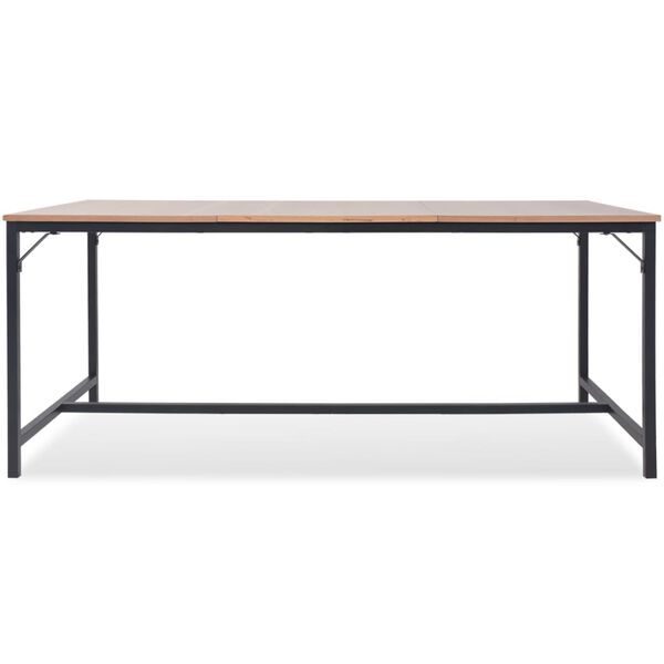 vidaXL Mesa de jantar em madeira de freixo 180x90x76 cm