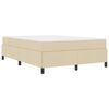 vidaXL Cama Box Creme 140 x 200 cm tecido
