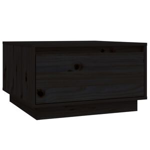 vidaXL Mesa de centro 55x56x32 cm pinho maci&ccedil;o preto