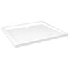 vidaXL Base de chuveiro retangular 80x90 cm ABS branco