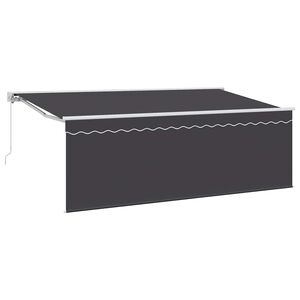 vidaXL Toldo retr&aacute;til Creme 350 x 200 cm Poli&eacute;ster e Alum&iacute;nio