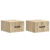 vidaXL Gabinete de Canto Montado na Parede 2 pcs Carvalho Sonoma