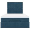 vidaXL Estrutura cama otomana colch&otilde;es 120x200cm veludo azul escuro