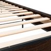 vidaXL Estrutura de cama derivados de madeira/metal carvalho castanho