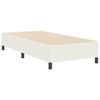 vidaXL Cama Box Creme 90 x 200 cm Tecido de Veludo Cotele