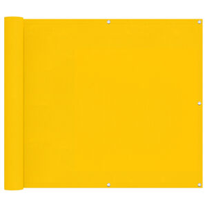 vidaXL Tela de Varanda 100 x 500 cm Tecido Oxford Retangular Amarelo