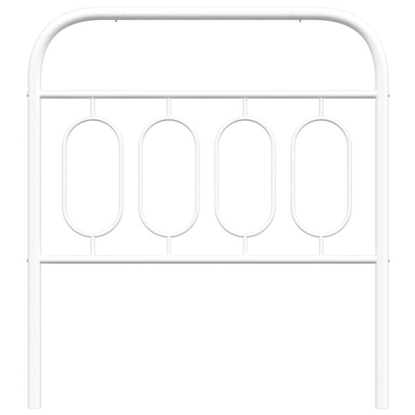 vidaXL Cabeceira de substitui&ccedil;&atilde;o 80 cm metal branco