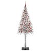 vidaXL &Aacute;rvore de Natal com 300 LEDs com suporte Branco 210 cm PE e A&ccedil;o