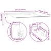 vidaXL Estrutura de Toldo Branco 350 x 250 cm Alum&iacute;nio