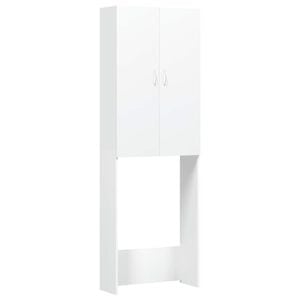 vidaXL Arm&aacute;rio m&aacute;quina de lavar roupa 64x25,5x190 cm branco