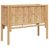vidaXL Cama Elevada Castanho 90 x 35 x 70 cm Bambu