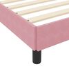 vidaXL Cama Box com colch&atilde;o Rosa 200 x 200 cm tecido