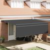 vidaXL Toldo Retr&aacute;til Antracite 450 &times; 350 cm Poli&eacute;ster e Alum&iacute;nio