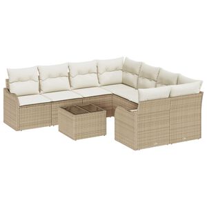 vidaXL Conjunto de Sof&aacute; de Jardim 9 unid. 8-N&uacute;mero de lugares