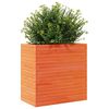 vidaXL Vaso/floreira de jardim 70x40x68,5cm pinho maci&ccedil;o castanho mel