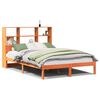 vidaXL Cama com estante sem colch&atilde;o 150x200 cm pinho maci&ccedil;o
