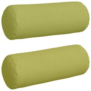 vidaXL Almofadas de Apoio 2 pcs Verde Claro &Oslash; 25 x 70 cm tecido