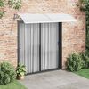 vidaXL Toldo de porta 240x100 cm PC cinzento