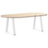 vidaXL P&eacute;s para mesa de centro em V 2 pe&ccedil;as Branco 38x(42-43,3) cm A&ccedil;o