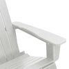 vidaXL Cadeira de Balanco Adirondack Branco 73.5 x 92 x 90cm HDPE
