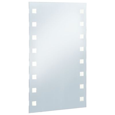 vidaXL Espelho de parede LED para casa de banho 60x100 cm