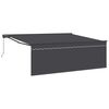 vidaXL Estrutura de Toldo Amarelo e Branco 350 x 250 cm
