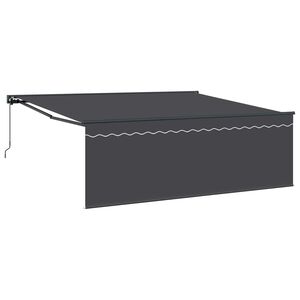 vidaXL Estrutura de Toldo Amarelo e Branco 350 x 250 cm