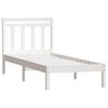 vidaXL Estrutura de cama solteiro 90x190 cm madeira maciça branco