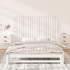 vidaXL Cabeceira de parede 159,5x3x90 cm pinho maciço branco