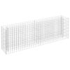 vidaXL Canteiro elevado/cesto gabi&atilde;o 180x30x60 cm a&ccedil;o galvanizado