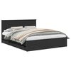 vidaXL Estrutura da Cama Preto 160 x 200 cm Madeira de Engenharia