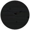 vidaXL Mesa de centro Ø 55x60 cm madeira de pinho maciça preto